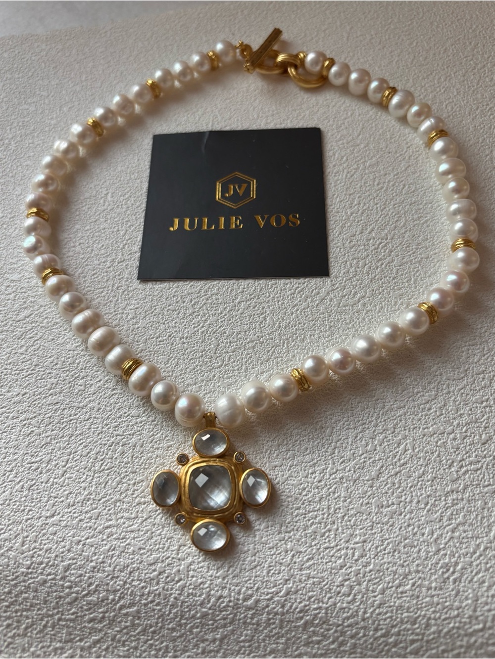 New  Julie Vos Pearl necklace